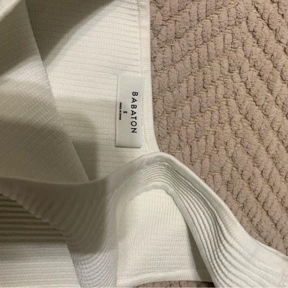 Babaton Ivory Ribbed One-Shoulder Top - Picture 2 of 2